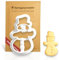 Weihnachtsausstecher Schneemann für Plätzchen mit Prägung Ausstecher Schneemensch Weihnachten Keksausstecher Ausstechform Geschenk Nikolaus Backzubehör Küche FORMYOURCOOKIE