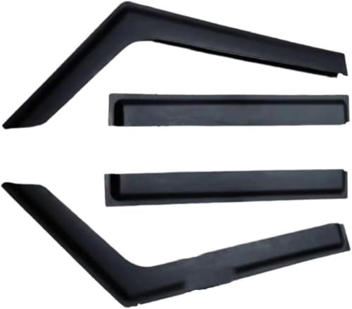 fengSUOM Fenster Windabweiser für Jeep Wrangler JK JL 2007 2008 2009-2021 2022 2023 2024 2025, Zubehör Regenabweiser Abweiser Deflektoren Regenschutz Regenabweiser Autofenster