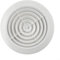 Griglia di ventilazione rotonda regolabile da parete in ABS per controllo del flusso d'aria, Valvola a Disco Regolabile per Soffitto, Rimovibile, Protezione Dagli Insetti Bianco, Bagno, Muro (200 mm)