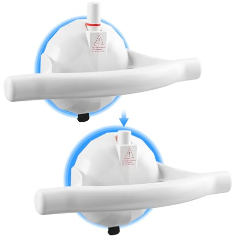 2Pcs Grab Rails for Bathroom, Suction Grab Bars for Shower with Indicator Bath Handles for Elderly Bath Handrails Suction Handles for Shower for Disabled Elderly Pregnant Women (Load 220LBS)