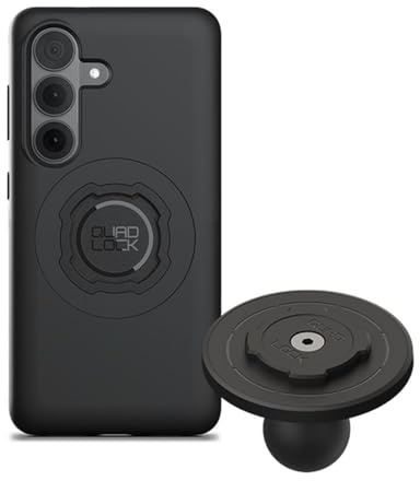 Quad Lock 1 Ball Top Cap Phone Mount Kit with MAG Phone Case and MAG Wireless Charging Head for Galaxy S26, Compatible with RAM 1 Socket arms for Car, Truck or RV.