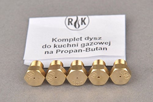 BSD Gasherd Gaskochfeld Ersatzdüse Gasdüse für Propan Butan (LPG) - WROZAMET