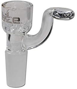 Blaze Glass Bong-Zubehör: Wasserpfeifen-Kopf, Glas-Kopf, Steckkopf | NS 14 (14,5 mm) | BOROSILIKATGLAS, klar | mit eingebautem Glassieb und Griff/Rollstopp | von bong-discount