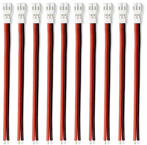 10 Stück verbessertes Tiny Whoop JST-PH 2.0 Buchsenanschlusskabel für Akku JJRC H36 H67 Blade Inductrix E010 E013