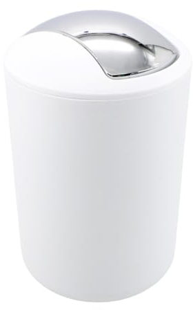 BM 6150 Pattumiera Bagno Basculante Cestino Spazzatura Bidoncino Bagno 3L Bianco, Diversi Colori a Scelta, Realizzata in Polipropilene