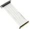 LINKUP - Ultra PCIe 4.0 X16 Riser Cable [RTX4090 RX6950XT x570 B550 Z690 Tested] Shielded Extreme High-Speed Vertical Mount Gaming PCI Express Gen4 | Reverse GPU Socket {25cm} Designed for ITX | White