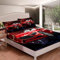 Rennwagen Bett Rot Sportwagen Spannbettlaken 90x200cm für Kinder Jungen Mädchen Speed Rennen Auto Bettlaken Set Cooles stylisches Tacho Design Spannbetttuch mit 1 Kissenbezüge 2St