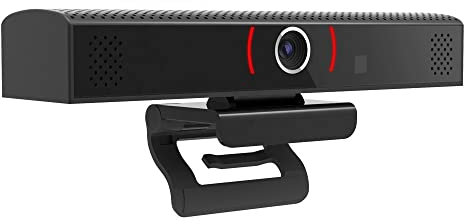 MWEIMA 1080P Conference Webcam With Speaker, 90° Wide Angle, 360° Omnidirectional Microphone, Intelligent Noise Reduction, USB Plug & Play, For Mac PC Laptop Desktop