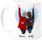 Cupdarling® Tasse Personnalisable Cadeau Maman Avec 1 Fille - Cadeau Mere Fille - Cadeau Anniversaire Maman - Cadeau Fete Des Meres - Mug Original Pour Maman - 330 mL Céramique