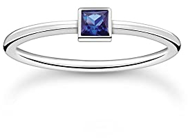 THOMAS SABO Ring mit blauem Stein 925 Sterling Silber TR2395-699-32-48