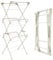 Salter LASAL71717W2EU7 Warm Harmony Klappbar Wäscheständer - Ausziehbar Turmwäscheständer mit drei Ebenen, ausklappbare Seitenflügel für Kleiderbügel, kompaktes wäschetrockner stander, klappbar, beige