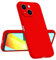 Longstong Coque Compatible avec Smartphone, Compatible with iPhone 15 (6.1), Fine Antichoc Personnalisée Design Minimaliste - Rouge de Chine
