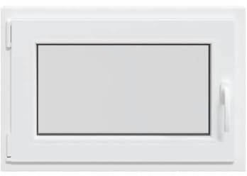 vidaXL Kellerfenster RISOR 50x75 cm Drehkipp DIN Links Weiß