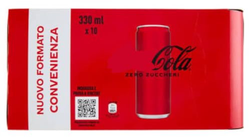 Confezione per Coca-Cola ZERO lattina sleek da 10 lattine da 330 ml