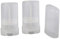 10 Pcs 15ML Clear Plastic Empty Oval Bottles for Deodorant Pencil Lip Balm Makeup Box Sample with Twist Bottom Cap