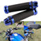 7/8 22mm Motorrad Griffe rutschfest Gummi Lenkergriffe(Blau)