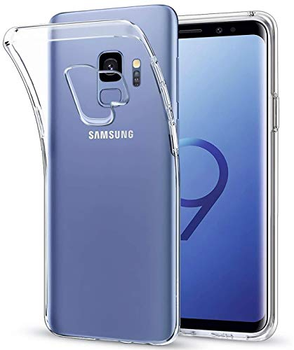 Verco Handyhülle für Samsung S9 Case, Handy Cover für Samsung Galaxy S9 Hülle Transparent Dünn Klar Silikon, durchsichtig