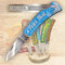 AV Andrea Verlag Taschenmesser Klappmesser - Petri Heil, beißt nicht gibts nicht - Bester Angler Edelstahl Klinge | Geschenkidee Geschenk für Männer | Outdoor Messer