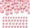 Beadthoven Lot de 46 perles cubiques en silicone rose avec lettres de l'alphabet de A à Z pour la fabrication de bijoux, bracelets, colliers, décoration d'intérieur