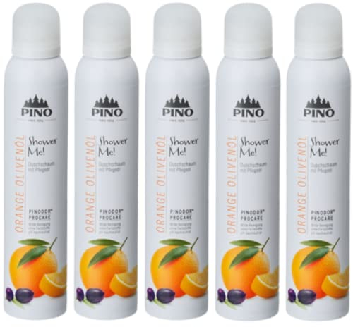 Pino Shower Me Duschschaum Orange Oliven?l 5 x 200 ml