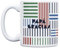 UO Tasse avec message Papa, merci d'être toujours. Tasse pour petit-déjeuner. Cadeau plein d'amour pour papa. Détail original pour la fête des pères. Capacité 350 ml, céramique.