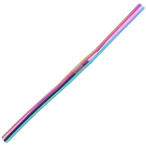 Fahrrad Lenker 25.4mm Aus Aluminiumlegierung Mountainbike Lenkerstange Flat Bar 580mm Ultraleichter Fahrradlenker Für Rennrad MTB BMX DH XC AM FR (Color : Multi-colored, Size : 580mm)
