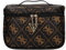 GUESS Toiletry Train Case Brown Logo