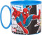 ALMACENESADAN, 5083, Taza apta para microondas, capacidad 350ml, producto reutilizable; (Spiderman)