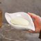 TIWPAJS Porte-savon en céramique avec drain, porte-savon, porte-savon, décoration de salle de bain, blanc