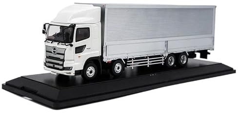 CUTSUGOK Auto pressofusa in Scala 1:43 for Scala Hino Trucks Contenitore in Lega Furgone Camion Modello Collezione Souvenir Ornamenti Display Veicolo Modello da Collezione