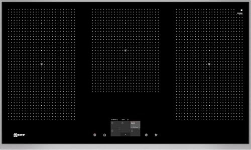 T59TF6RN0 92cm FlexInduction Hob, Frameless Black Glass, Touch Control, Flex Zones, PowerBoost, Induction Cooktop, Built-In Electric Hob, Timer, Child Lock