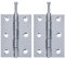 5X Pairs of Chrome Loose Pin Hinges - 3/75mm - Door Frame/Cupboard Hinges