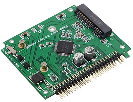 cablecc SSD mSATA de perfil bajo de media altura en caja de disco duro IDE de 44 pines de 2,5 para portátiles