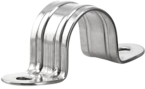 FASTON® Rohrschelle Halbschale 25mm Edelstahl A2 V2A (10 Stück) U-Form Rohrklemme Halbschale für Rohrhalterung Rohrbefestigung Rohrclip Klemme Zangen Kupplungs
