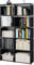 MOYIPIN 10-Cube Storage Shelves, Portable Bookshelf, Closet for Family Study, Organiser Rack, Cabinet in Living Room, Easy to Assemble Black