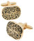 Jonwo Ancien Unique Motif Plaqué Or Boutons de Manchettes Homme en Coffret Cadeau Femme Men Cufflinks Bijoux pour Mariage Affaires Robe Cadeau Anniversaire