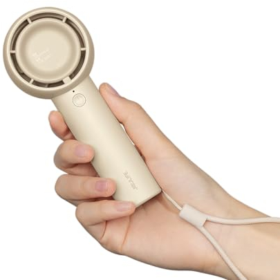 JISULIFE Mini Portable Fan-Bladeless Safe Design, Powerful Turbo Handheld Fan with 3 Speeds, USB Rechargeable, Small Pocket Design for Travel/Lash, Gifts For Girls/Women