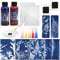 Csyidio Cyanotype Kit Includ 2 Component Sensitizer Set, 40 Sheets A5 Paper Brush Tools and Instructions Sun Print Nature Printing Kit for Photographic Blueprints DIY Arts Crafts Projects