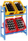 PROREGAL Getränkekistenregal Camel blau für 4 Kisten, HxBxT 100x80x30cm Getränkeregal, Kistenregal, Kastenregal, Getränkekistenständer