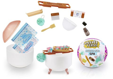 MGA's Miniverse Make It Mini Spa Serie 1 - Mini-Sammlerstücke in Geheimnisvoller Blindverpackung- Richtig Funktionierende DIY Spa Produkte - Nicht ESSBAR - für Teenager, Erwachsene, Sammler und Kinder