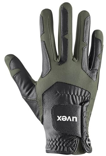uvex ventraxion Plus - Reithandschuhe für Erwachsene - dehnbar - strapazierfähig - Black-Olive - 8-9