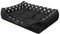 Hundebett Hundesofa - L: 92 x 73 x 23 cm - Schwarz + Hundepfotenmuster, Hundekissen mit erhöhte Ränder für kleine, mittelgroße und große Hunde Hundekörbchen Kuscheliges Hundedecke Hundeliege