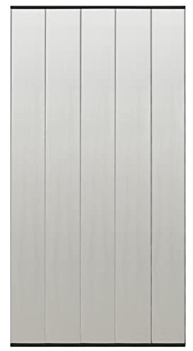 Sufrk Insektenschutzgitter mit 5 Teiligem Netzvorhang schwarz 120x240cm Fliegengitter Alurahmen individuell kürzbar Insektenionentür