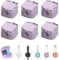 Bailtouk 6 Stück Magnetic Cable Clips mit Klebestreifen, Ladekabel Magnetische Kabel Organizer Lagerung Halter, Kabelhalter Selbstklebend Kabel Organizer Selbstklebend für Schreibtisch (Lila)