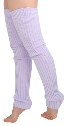 TeeYee Damen Stulpen Winter Beinwärmer Beinstulpen Strumpf Lang Kniewärmer | Extra Lang Gestrickte Warme Kniewärmer,für Frauen,Mädchen,Yoga,Ballett Socken