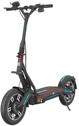 Minimotors – Dualtron New City Elektroroller für Erwachsene – 60 V, 25 Ah, 500-W-Motoren, Reichweite bis zu 90 km, 20 km/h, schnell, leistungsstark und komfortabel, Schwarz