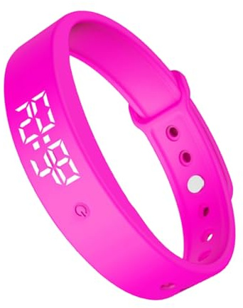 Vibrationsalarm-Armband – Schlafmonitor, geräuschloses Wachen, 3 Alarme, Erinnerung an den Verbrauch, mit weichem Gurt | Ideal für Studenten und Erwachsene, schwere Arbeitsschläfer