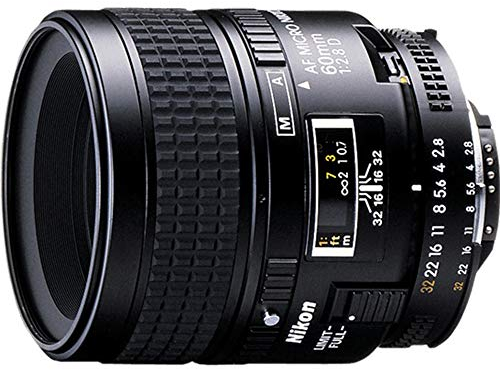 Nikon 60 mm f/2.8 D Micro - Objetivo para Nikon (Distancia Focal Fija 60mm, Apertura f/2.8-32, diámetro: 62mm) Negro