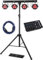 Showlite LB-4390 Komplettanlagen Set mit DMX-Operator (Mobile Lichtanlagen mit Tri-LED PAR-Spots mit je 3 St. 9W LEDs & weiße Strobe-Spots 1W LEDs, LED DMX-Controller & 10 m DMX-Kabel)