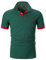 STTLZMC Mens Casual Short Sleeve Polos Tennis Golf Classic Polo Shirts (5XL, Dark Green)